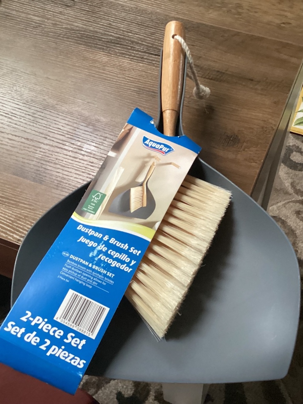 AquaPur 2-piece cleaning set (dust pan and brush set) New